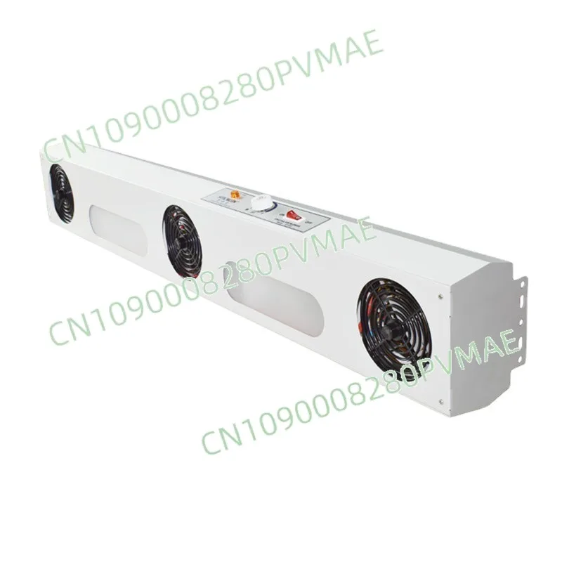 

Suspended Triple-Head AC Ion Fan with Dust Removal, Static Elimination, Lighting - Industrial Ionizer Fan