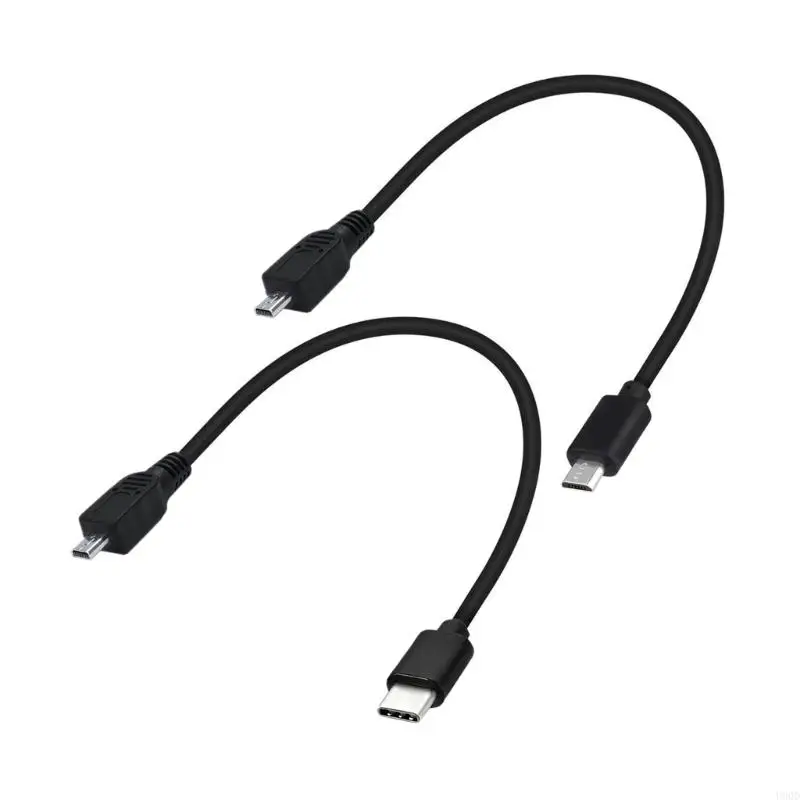 2025 Новый высокоскоростный USB C Data Wire Mini USB -USB -USB C OTG Кабель для смартфонов камеры