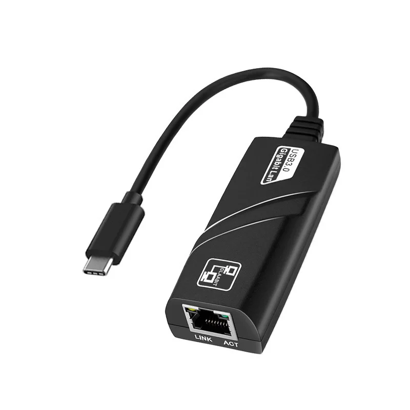 Placa de rede com fio para conector RJ45 Lan Ethernet, adaptador conversor, USB 3.0, 2.0, 100 Mbps, 1000Mbps