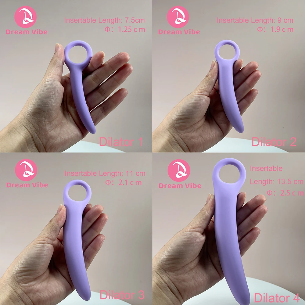 سيليكون المهبل موسع مجموعة للتمدد التدريجي الصحة الجنسية المدرب الاختراق التحقيق لعبة الجنس امرأة الرجال المكونات الشرج التدريب