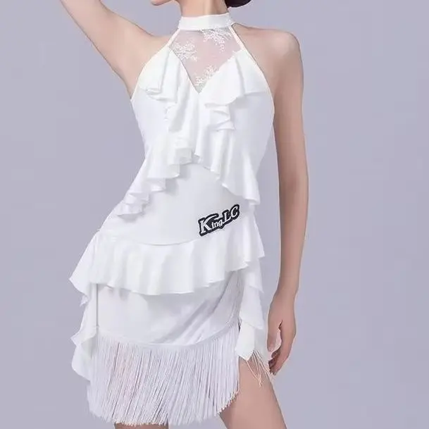 

Professional Children Latin Dance Dress Girls Ballroom Dancing Dresses Rumba Cha Cha Samba Practice Dress Latin Performance Wear