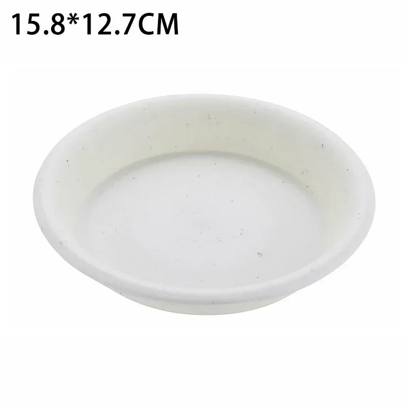 10 Round PP Saucers For Small To Medium Flower Pots Indoor Outdoor Plant Care Accessories Balcony Living Room Office Use