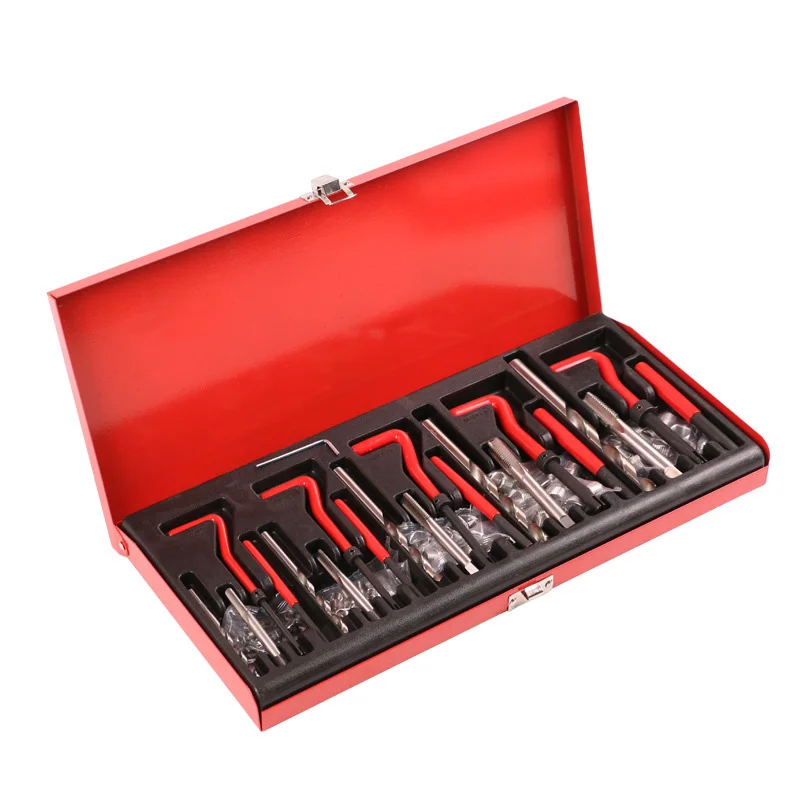 131 Pcs Engine Block Restoring Damaged Thread Repair Tool Kit M5 M6 M8 M10 M12 Professional