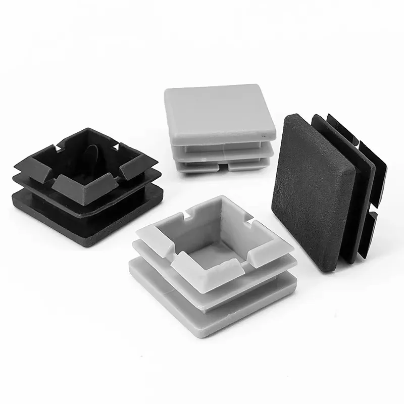 10pcs 25*25mm Square Tube Soft Rubber Inner Plugs End Caps Chair Leg Non-Slip Foot Pads Protective Covers for Dining Table