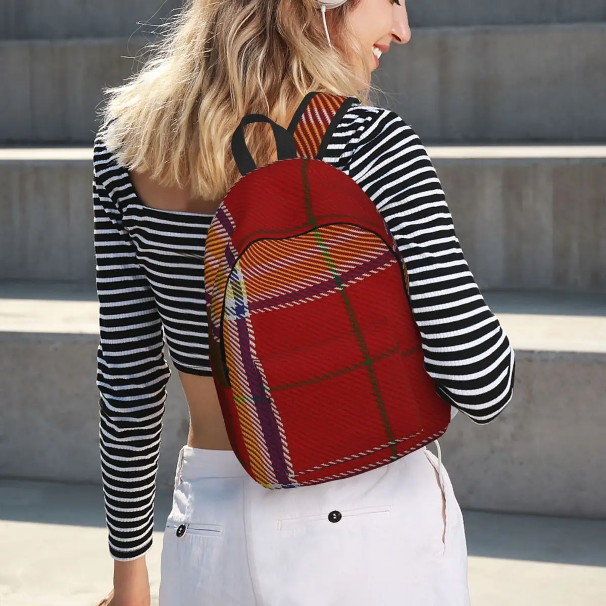Clan Gibson Tartan Backpack Hot Sale Daypack Large Capacity Children BookBag School Bag Shoulder Bags for Men Women