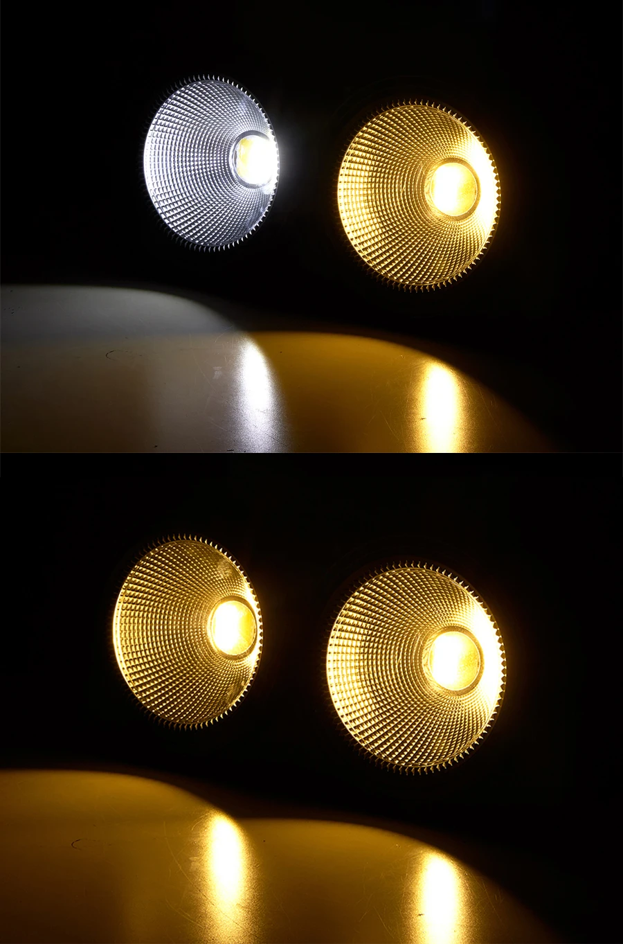 2x100W COB LED Blinder Licht 200W 2in1 Warmweiß Kaltweiß Bühnenlicht 2 Augen DMX Disco Lichter für Hochzeit Bar DJ Weihnachten Li – Detail 11