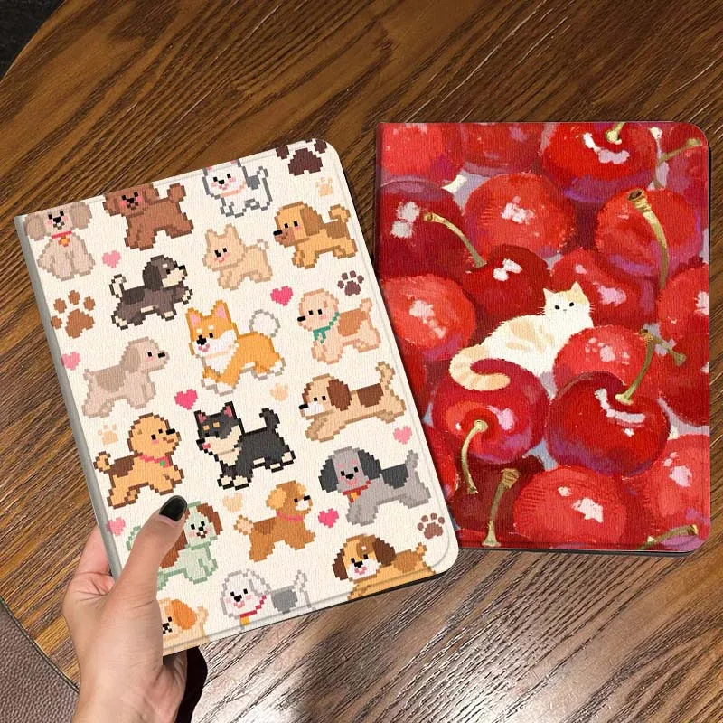 

Cartoon Dog Pattern Print Tablet Case For Apple iPad Air Pro mini 1 2 3 4 5 6 7 8 9 11 M2 M3 M5 M4 5th 6th 7th 10th 11th Gift