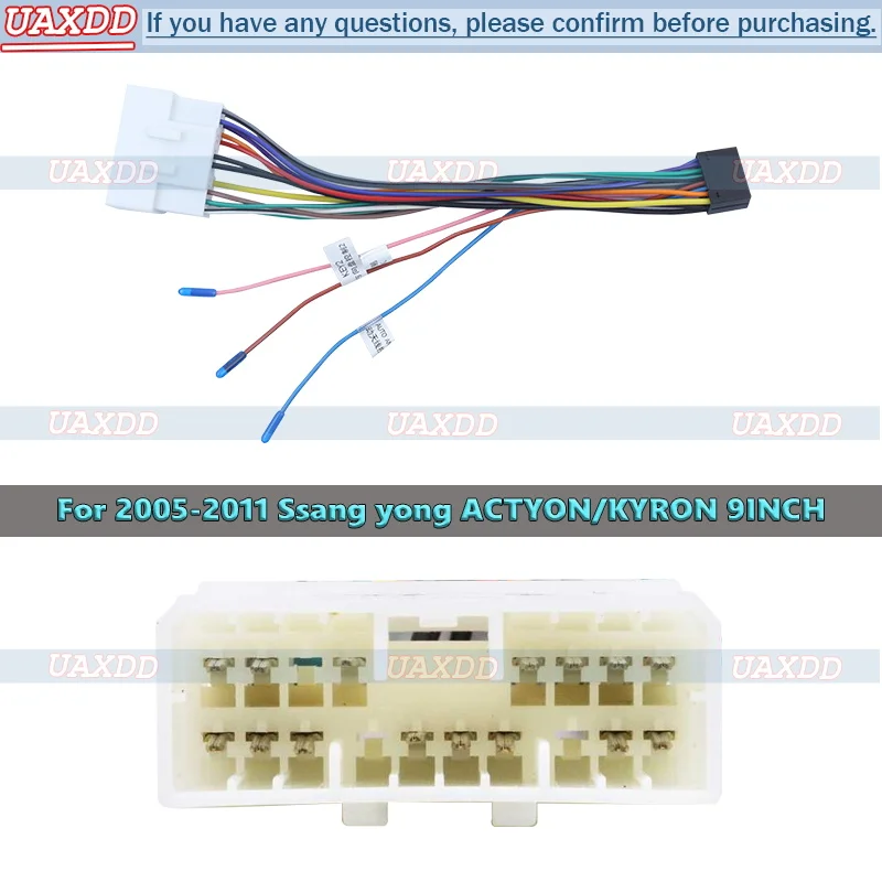 For 2005-2011 SSANG YONG ACTYON, KYRON LHD Player Radio Android Stereo Harness Screens Navigation Dashboard Cables Frame Canbus