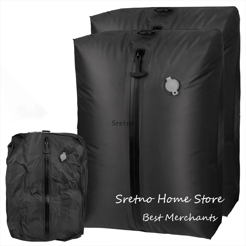 

SRETNO TPU Travel Vacuum Compression Bag Moisture-proof Waterproof Portable for Business Trips, Clothing Sorting Storage Bags