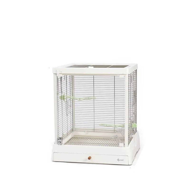 Birdcage Cages For Birds Bird Cage Home Parrot Viewing Cage Transparency Panoramic Glass Villa Cage Oiseaux Bird Accessories