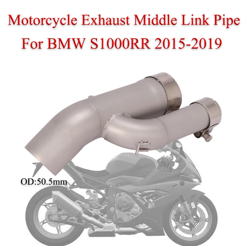 

Motorcycle Exhaust Middle Link Pipe For BMW S1000RR S1000XR S1000R 2015-2019 Years Moto Escape Stainless Steel DB Killer