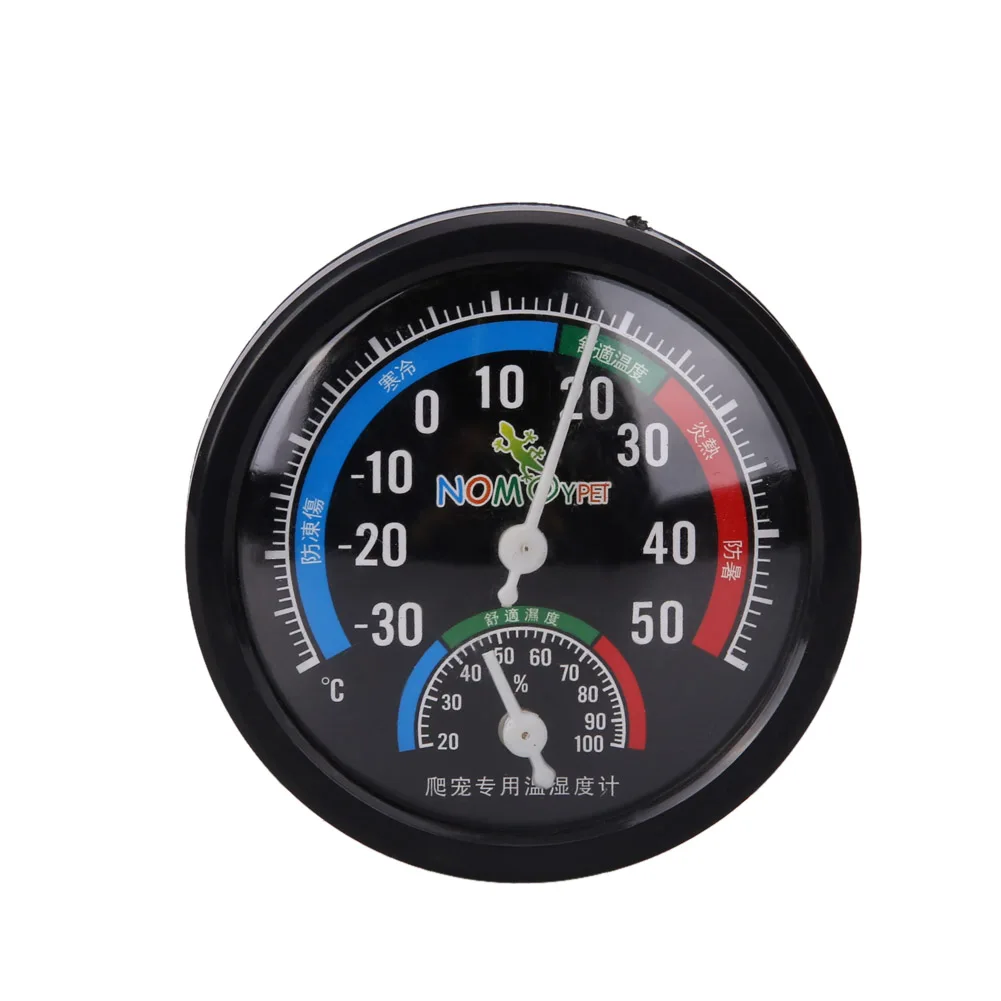 Rearing Box Thermometer Dual Gauges Temperature Tester for Dial Gauges Humidity Meter for Reptile Vivarium Rearing Box