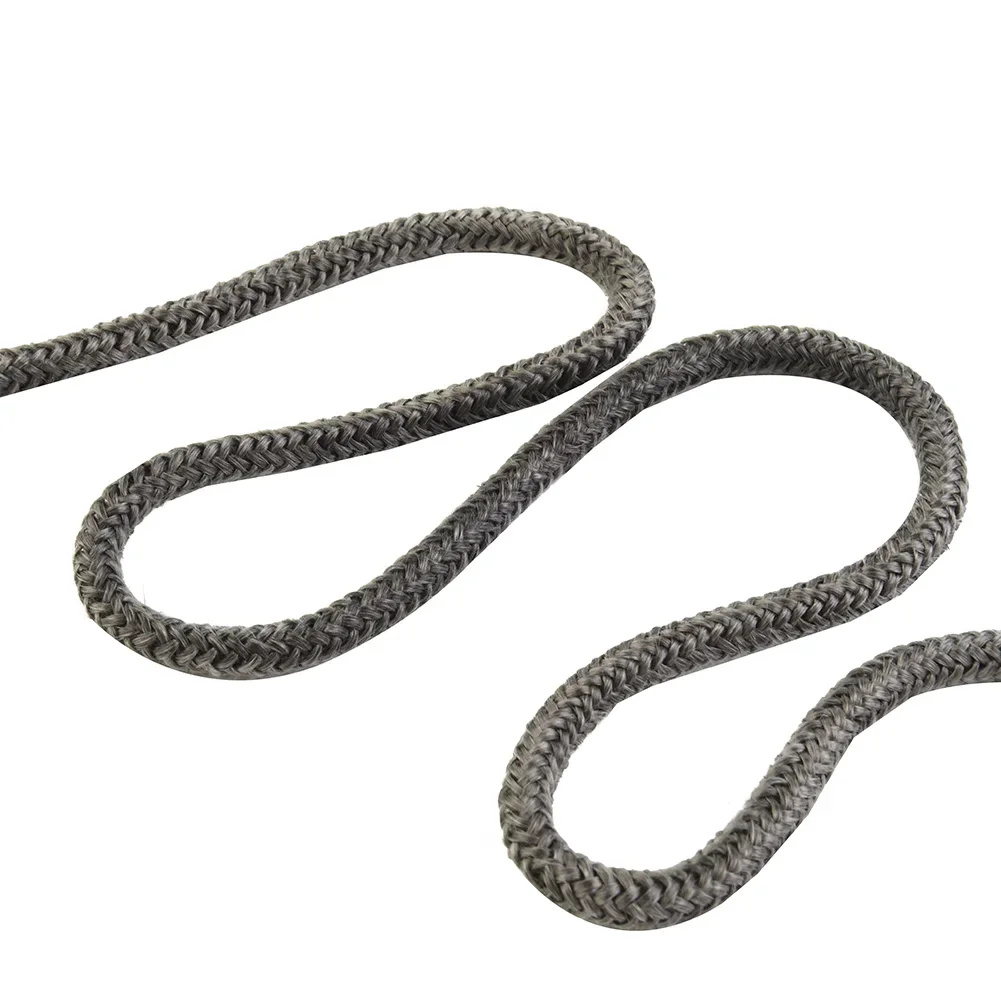 Home Fiberglass Rope Seal Elastic Long Service Life 78 Inch/2m Dark Grey Door Seal Fiberglass Fire Rope Brand New