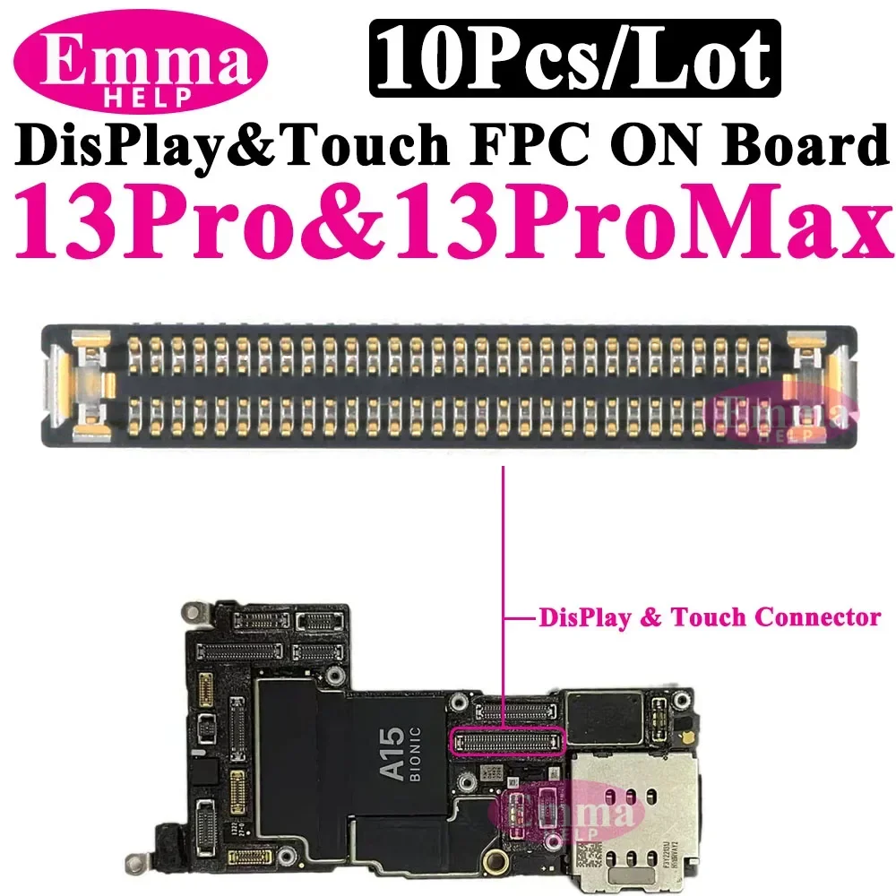 Connettore FPC Touch Screen su scheda logica per iPhone 14 Pro Max 13 12 11 X XR XS FPC Display LCD digitizer Socket sulla scheda madre