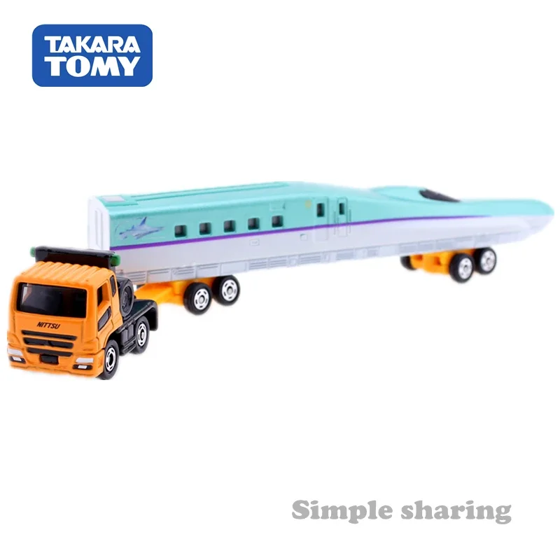 Takara Tomy Long Type Tomica No.122 Mitsubishi Fuso Super Great H5 Type shinkansen Carrier Car Model Kit Diecast