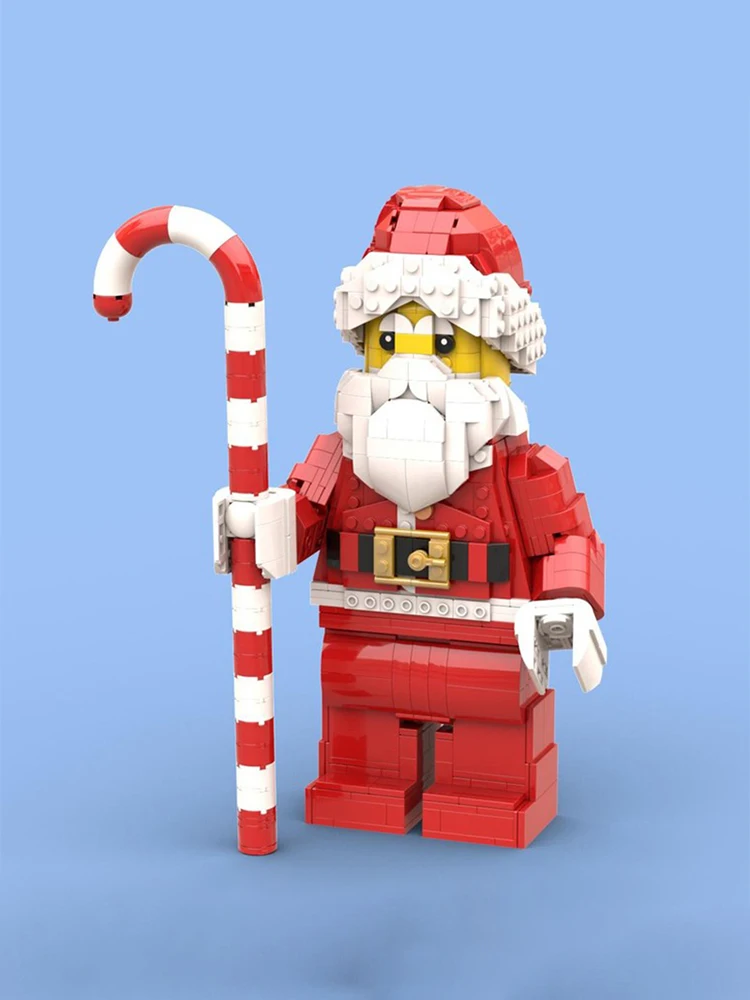 New 1045Pcs Christmas Moc Miniature Character Buildable Figure Model Building Blocks Diy Creative Ideas Toys Brick Birthday Gift