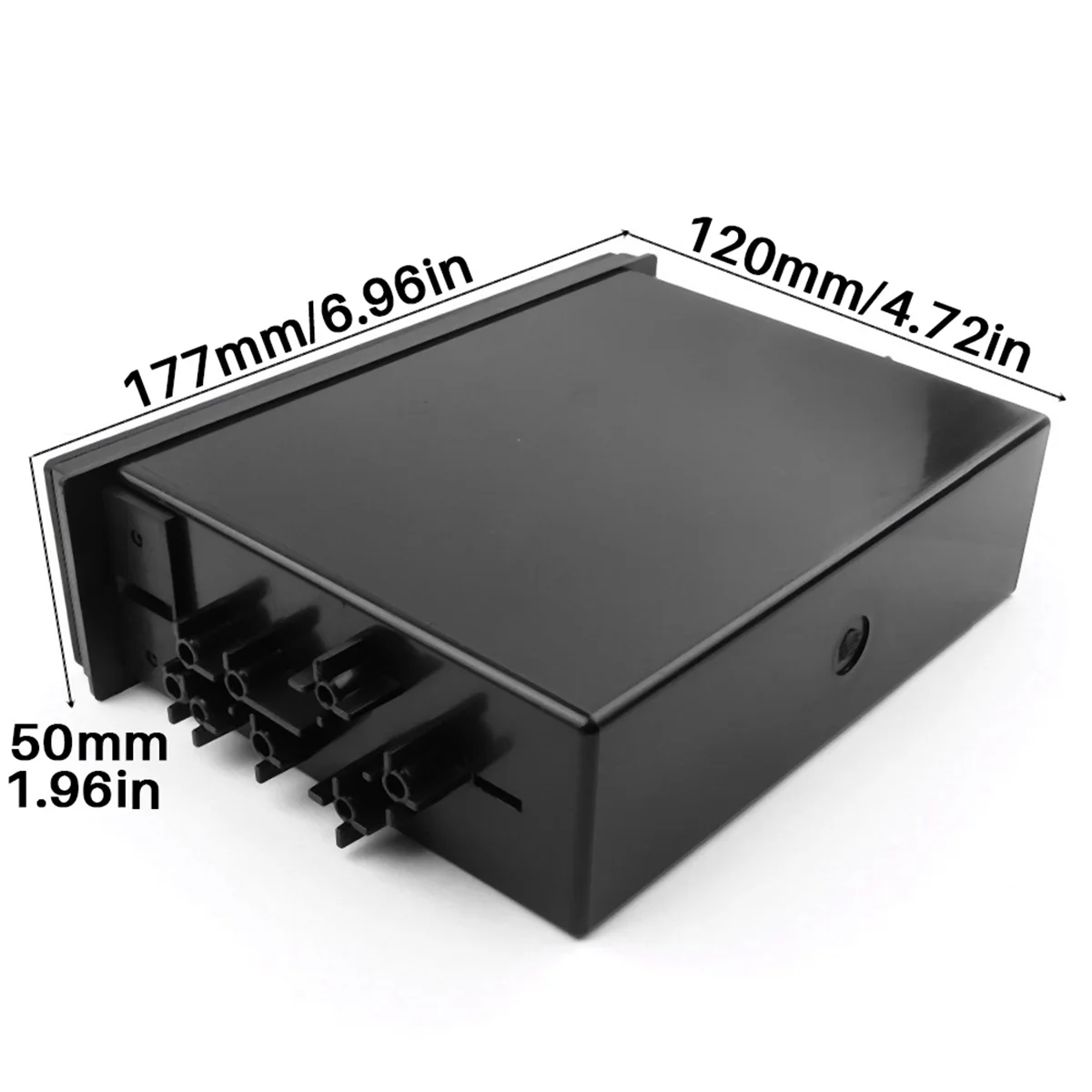 Universal Car Storage Box CX-38 Single Layer Auto Single Din Dash Radio Installation Pocket-Kit 177X50X120mm