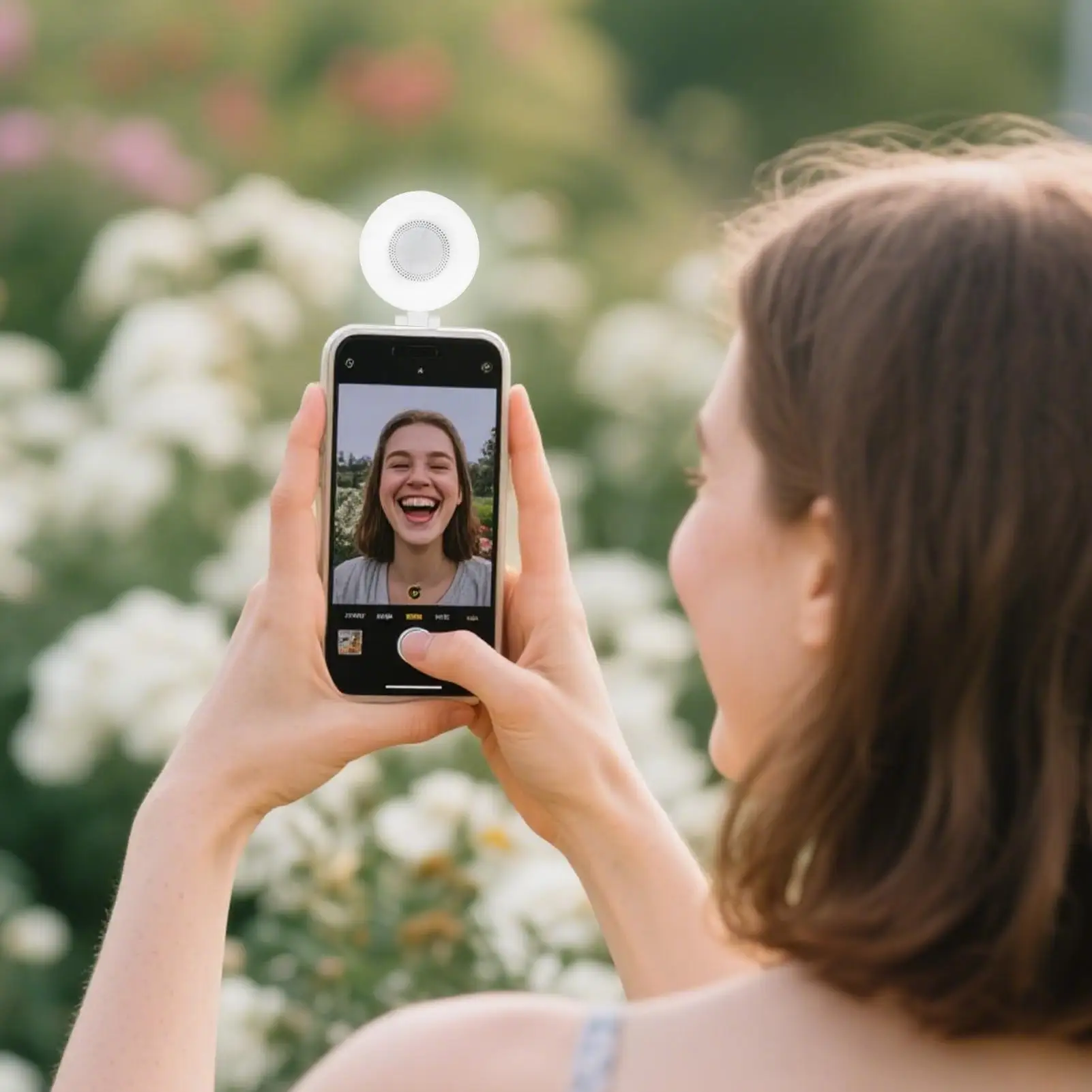 Phone Selfie Light Magnetic Fill Phone Light For Video Recording 3 Modes Adjustable Lighting For Makeup Laptop Webcam Camera