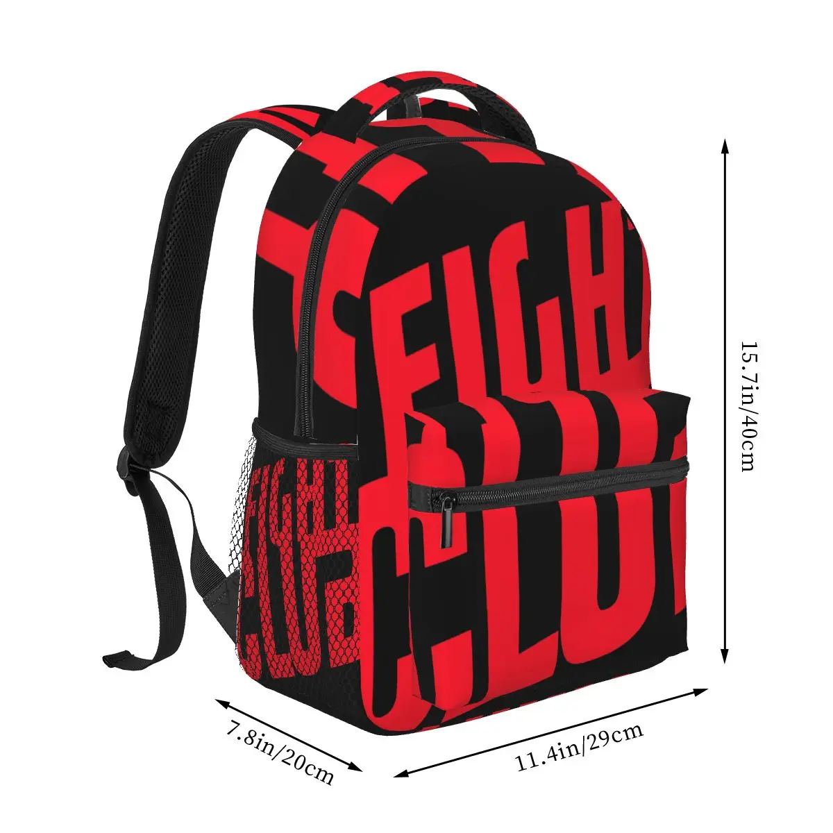 Fight Club Logo Casual Backpack Unisex Students Leisure Travel Computer Backpack