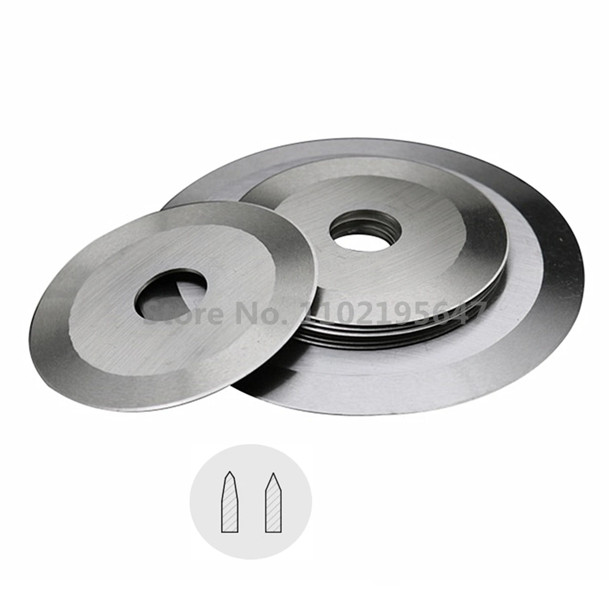 Faca Circular Plana com Borda Dupla Corte Lâmina Redonda Couro Ferramentas de Corte Fita de Papel Tubo Flip Cloth 45150 mm 10 Pcs