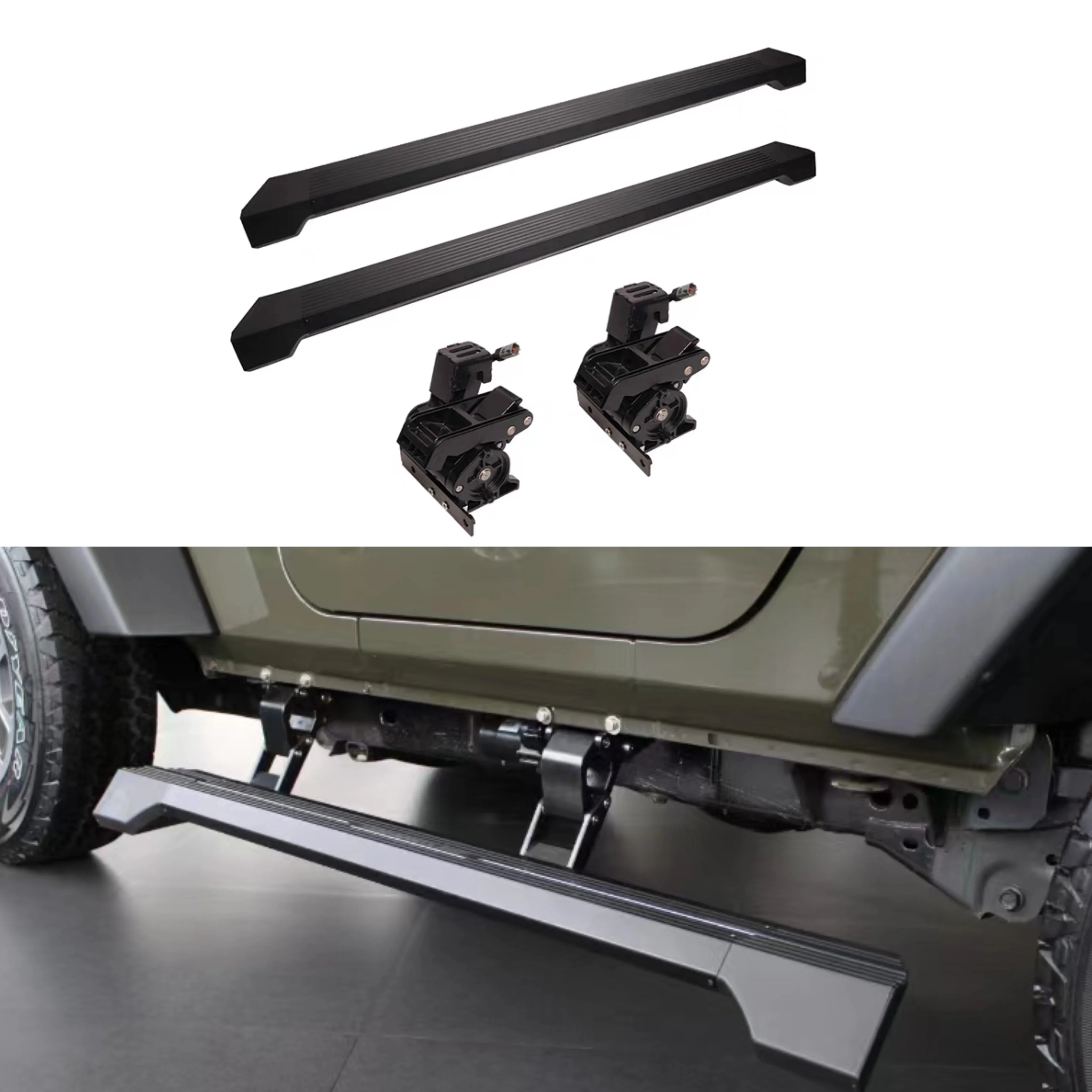 Gobison  JK JL 2/4 door Car Offroad 4x4 Auto electric side step For Jeep wrangler