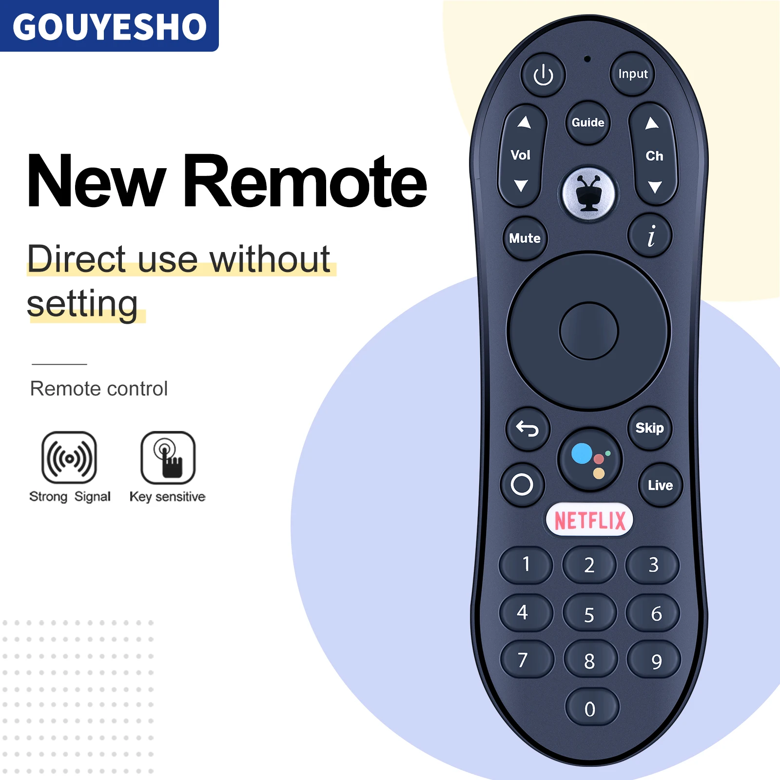 

Новый пульт дистанционного управления для TiVo Stream 4K TDSTV + Android TV Box R37023B