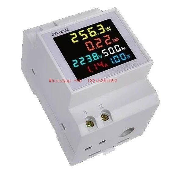 2026GOOD Household Single-phase Smart Watt-hour Meter Guide Rail 220V Voltage Current Power Factor Energy Meter