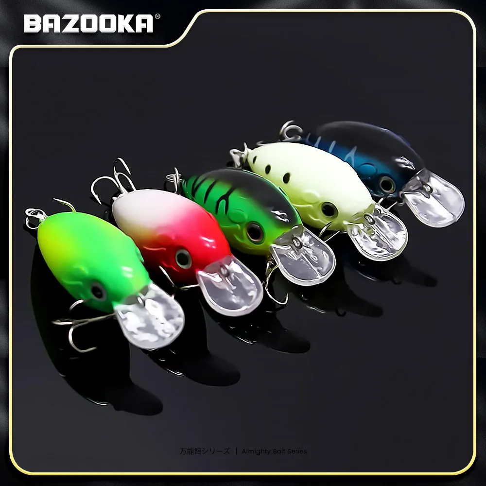 بازوكا كرانكبيت الصيد إغراء مجموعة العائمة الطعم الصلب كرنك البلاستيك صغير المتذبذب الصلب الكرة البلمة التصيد باس بايك الشتاء #2