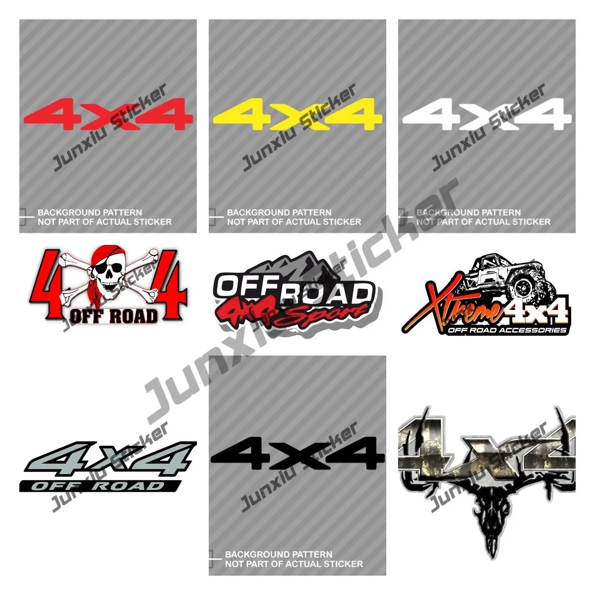 

4x4 Off Road Vinyl Sticker Truck Decal Logo New Version JDM Refit Car Assessoires Premium Quality Accessories