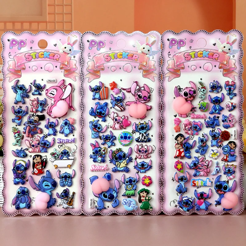 

Cute Plushie Stress Relief Stickers Cartoon Sanrio Characters Stevey Bear Rabbit Soft Adorable Office School Stationery Supplies