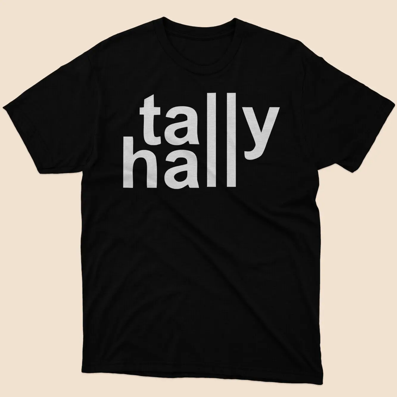 Tally Hall projeta camiseta preta, mercadoria para homens, tamanho S a 5XL