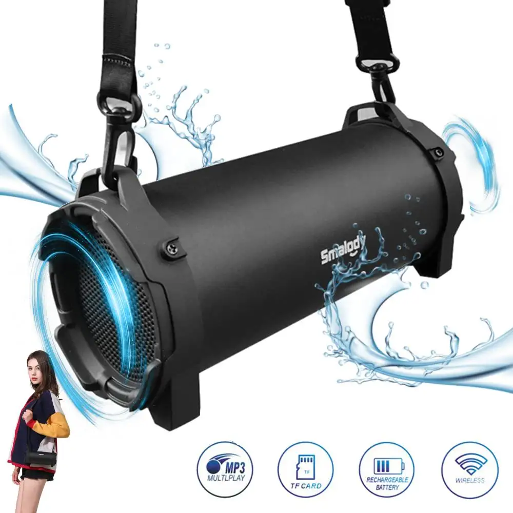 

Portable Bluetooth Loud Speaker Outdoor Waterproof Party Boombox Subwoofer Playback Time 6 Hours Supports Aux U Disk TF Card