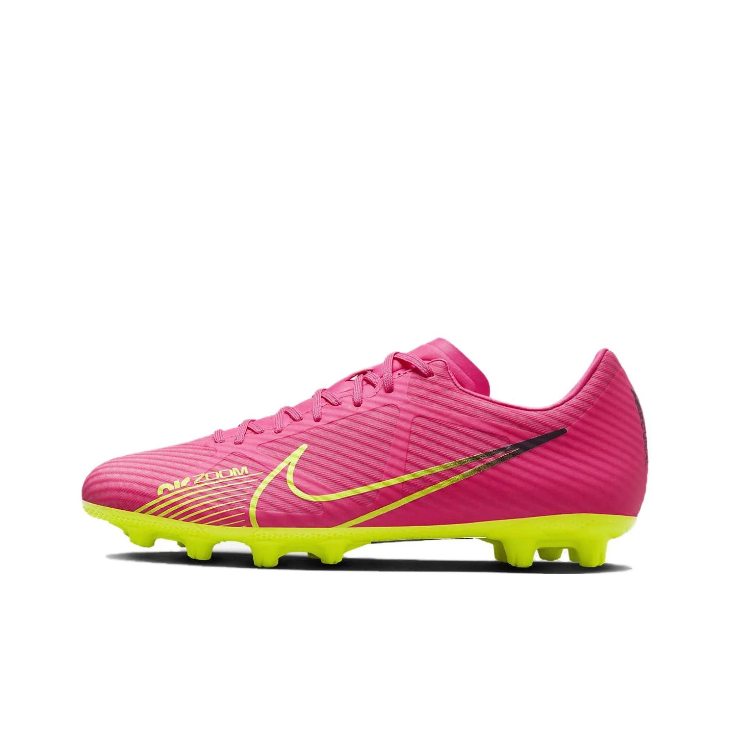 Nike Zoom Vapor 15 HG Hard Ground Soft Ground Soccer Shoes Men's Pink Green DJ5632-605