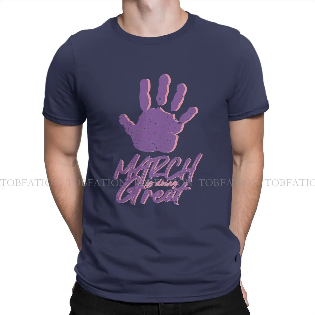 To Your Eternity Crewneck TShirts MARCH IS DOING GREAT Distinctive Homme T Shirt Hipster Tops 6XL