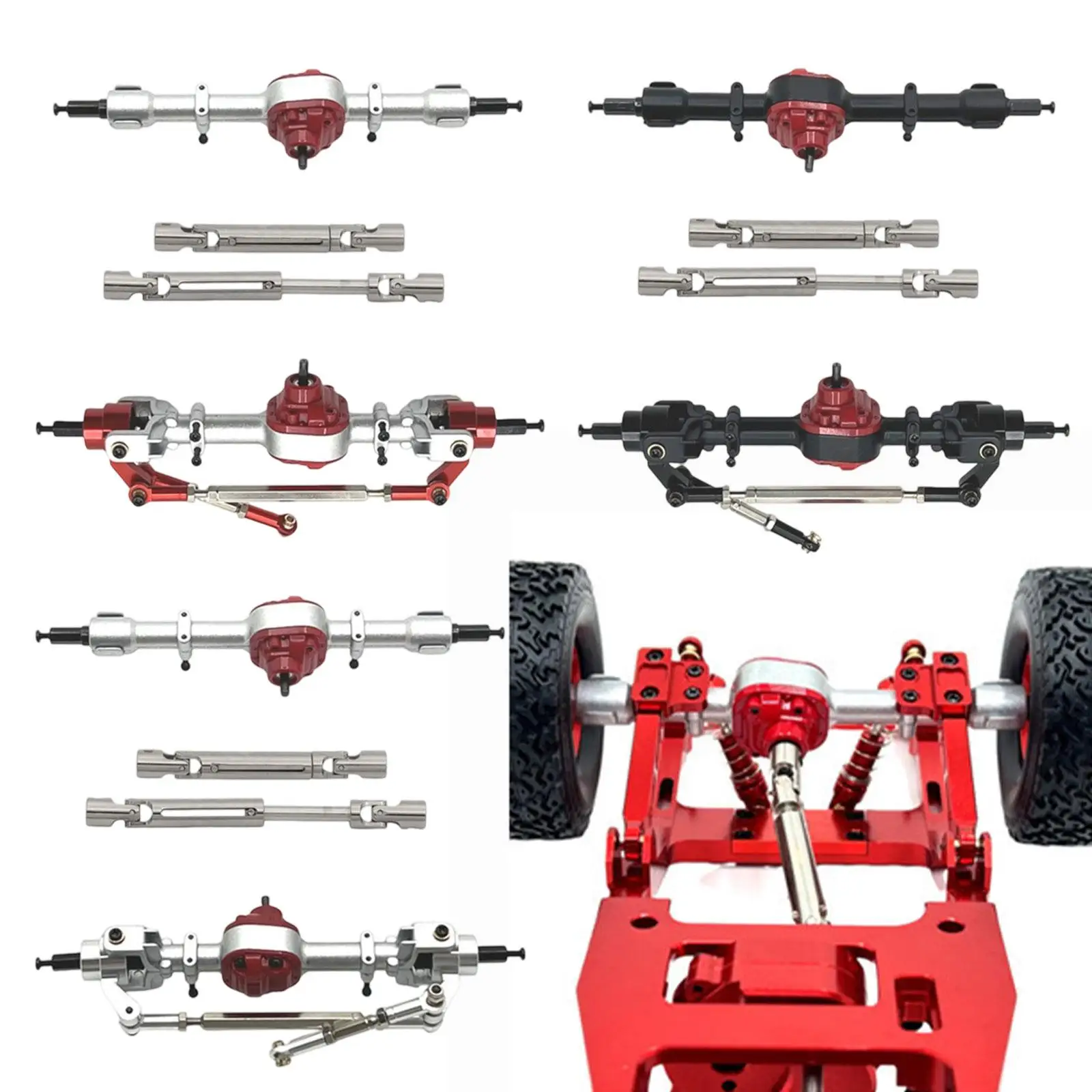

Металлические передние и задние оси, регулируемые приводные валы, прочные, для ремонта и замены