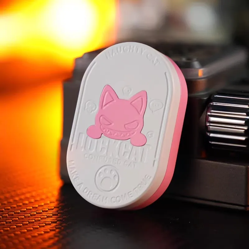 Cat God EDC Mechanischer Metall-Push-Slider Fidget Spinner dreht links und rechts 360° °   Stressabbau-Zappelspielzeug für Erwachsene