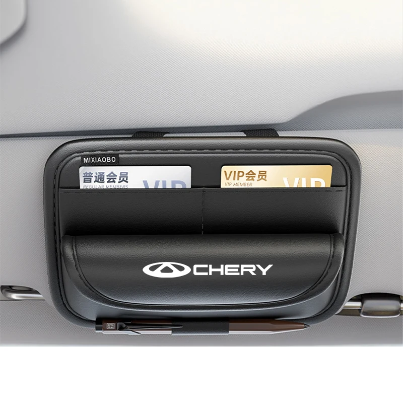 For Chery Tiggo2 3 4 5 6 7 8 3X 5X Pro T11 Car Multifunctional Storage Bag Car Glasses Clip Card Bag Ticket Receipt Storage Bag