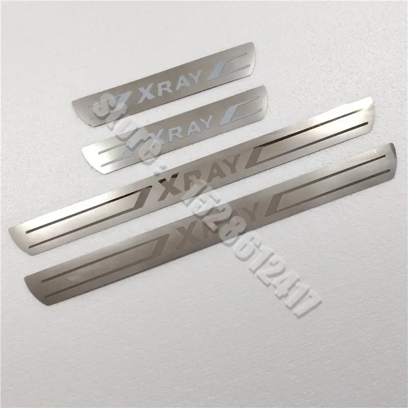 

Free Shipping Car Styling Car Door Sill Trim Covers Protector Stainless Steel Door Sills Scuff Plate 2015-2020 For LADA XRAY