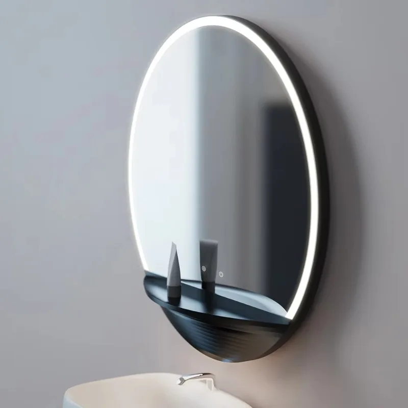 

[Hot Sale] Magic Round Wall Mirror Bathroom Led Smart Mirror With Lights