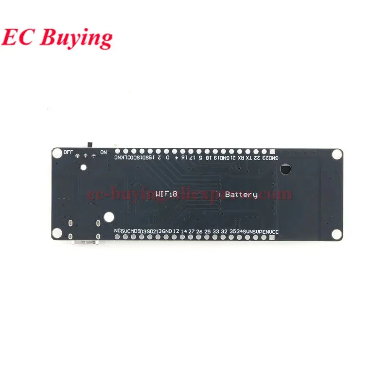 Płytka rozwojowa modułu ESP32 z WiFi, Bluetooth, kompatybilna z BLE, uchwyt na baterię 18650, do nauki, ewaluacji i sterowania przemysłowego. — zdjęcie produktu 4