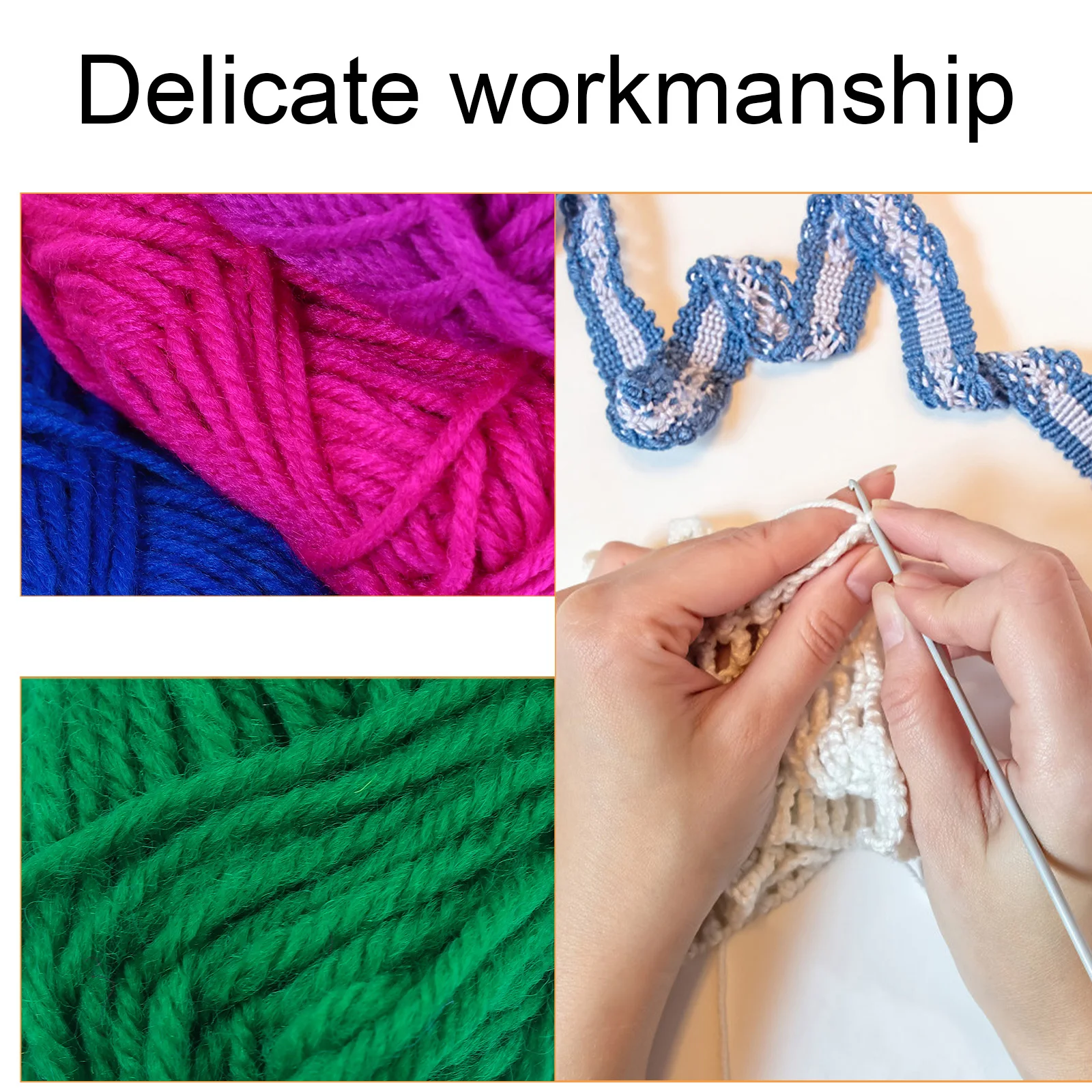 

Acrylic Yarn 12 Rolls Knitting Wool Thread Soft Breathable Crochet Cotton DIY Craft Blanket Toys Socks Baby Accessories