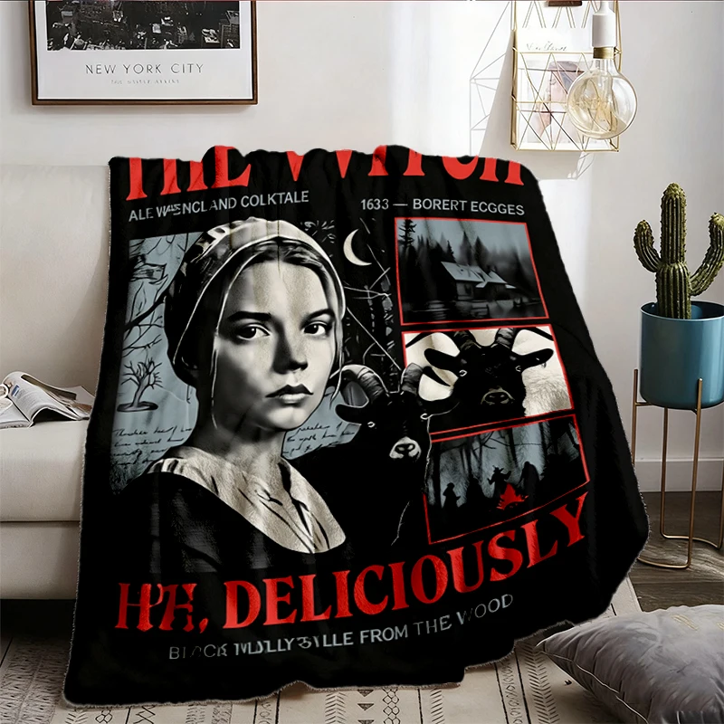 The Witch Folk Horror Soft Blanket Live Deliciously Black Phillip Warm Blanket