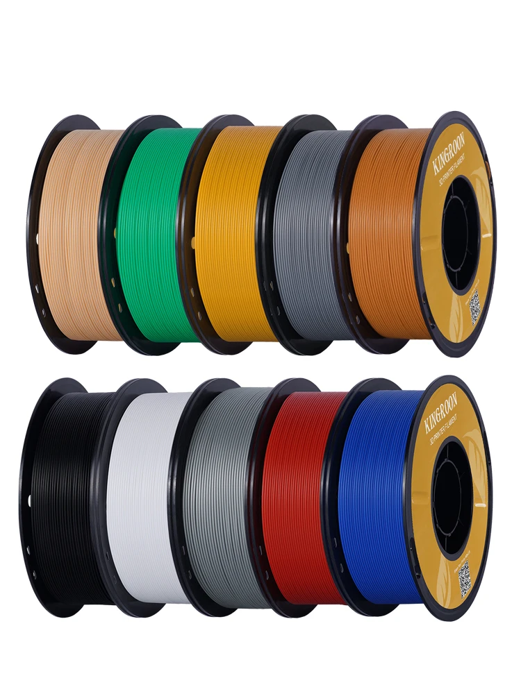 KINGROON PLA Filament 1,75 mm 5/10 KG pla Plastik do drukarki 3D, standardowy 1 kg/rolka Filamenty do druku 3D Mix kolorów Wysyłka lokalna — zdjęcie 2