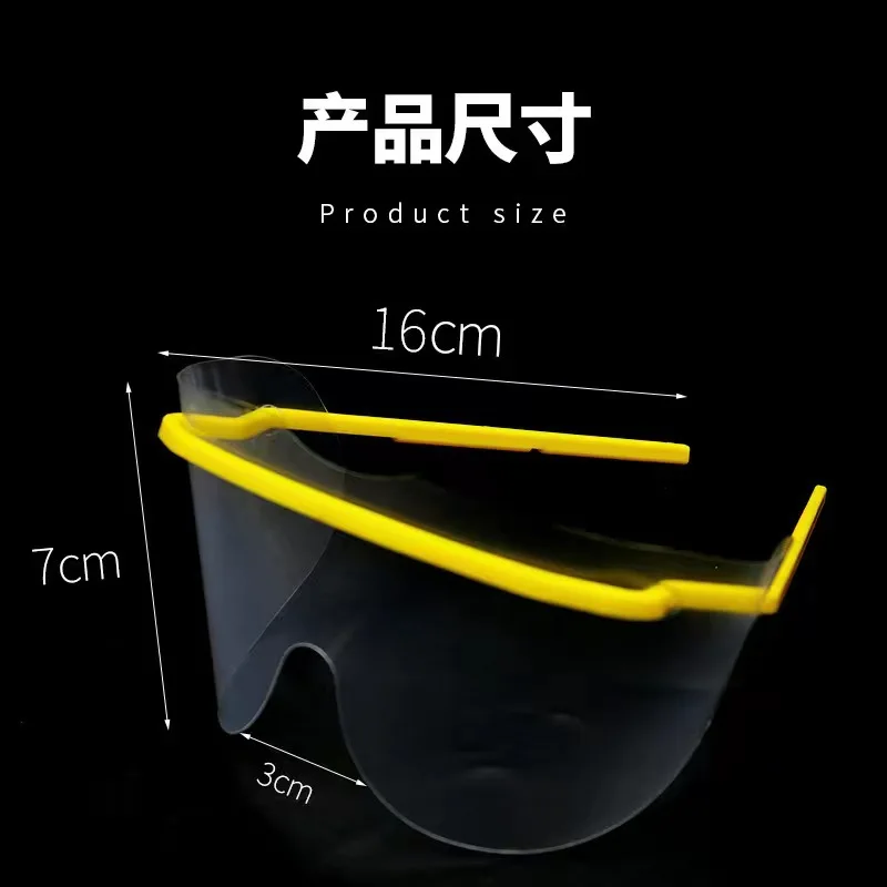 50pcs Dental Materials Disposable Protective Eye Covers Dental Protective Masks Goggles Protective Glasses Eye Covers