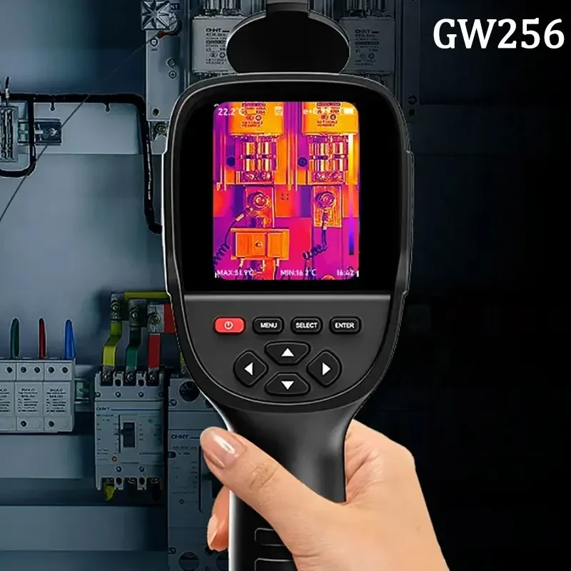 Kamera termowizyjna GW256 do wycieków rur wodnych i mocy GW256 Nowy elektryczny test PCB 256 * 192 Nowe ręczne obrazowanie termowizyjne