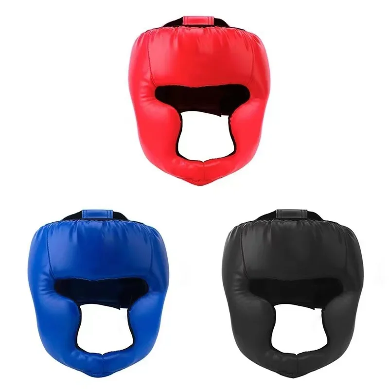 Adult and children's boxing helmet, fighting and sanda training, monkey face closed Taekwondo head protection, male face protect