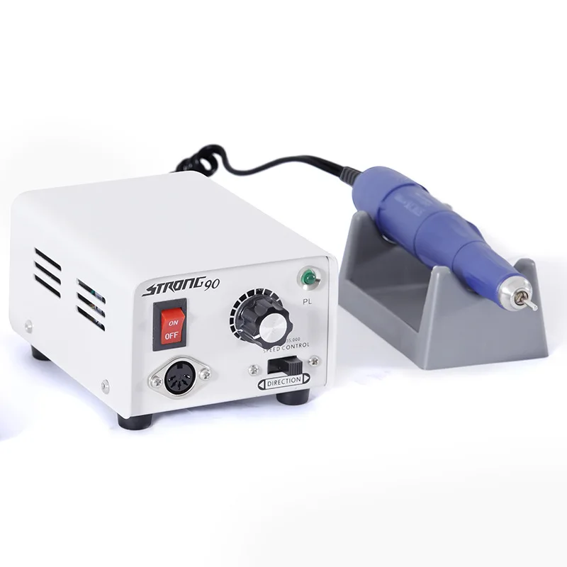 Dental Laboratory Micro Motors Strong90 Brush Dental Micromotor 35000RPM Handpieces for Nail Polishing