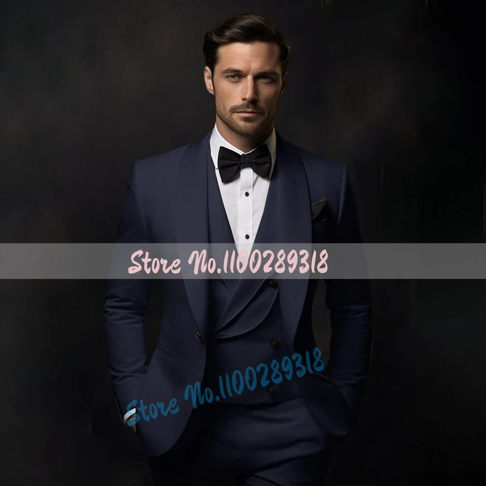 Ensemble de smoking beige élégant pour homme, veste et pantalon en émail, tenue classique pour mariage, rendez-vous, hôte, Rh, robe de soirée, 3