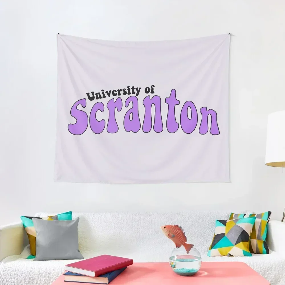 

University of Scranton - Groovy 2 Tapestry Bedroom Decoration Carpet Wall Home Decorations Tapestry