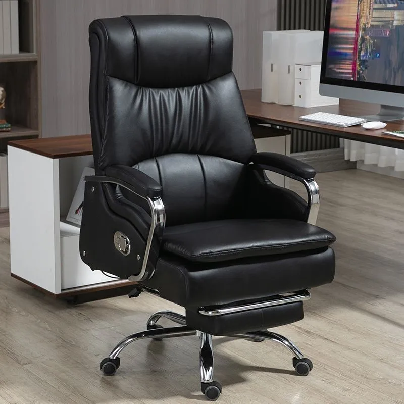 

Arm Office Chair Back Comfy Roller Computer Ergonomic Swivel Executive Leather Gaming Chairs Support Chaises Design Furniture